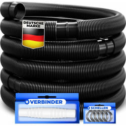 KESSER® Tuyau de piscine Tuyau de piscine avec manchons Tuyau solaire pour piscine et bassin Tuyau d'aspiration Tuyau de pompe Tuyau d'eau flexible