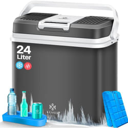 Kesser - Glacière 24 litres refroidit et chauffe Glacière thermoélectrique 12 Volts et 230 Volts Mini-réfrigérateur pour voiture et camping Anthracite