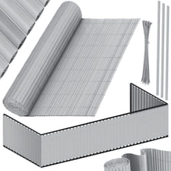 Natte pare-vue en pvc Clôture pare-vue Habillage de balcon Coupe-vent Lames renforcées résistantes aux intempéries Pour jardin Balcon Terrasse