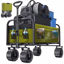 Le chariot pliable KESSER assure une stabilité maximale de par sa solide structure en tubes d’acier, sa capacité de charge ma ...
