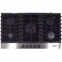 Table de cuisson à gaz - Kaiser - KCG 9386 - 90 cm - Verre noir - Brûleur turbo WOK
