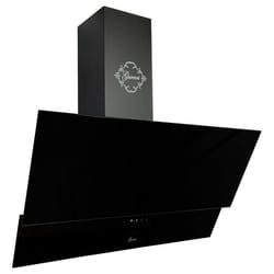 GURARI - Hotte aspirante inclinée - GCH D 268 8 Prime - 80 cm - Noire - Verre - Classe defficacité énergétique A - 1 000 m³/h