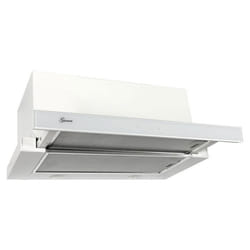 GURARI Hotte à déflecteur plat GCH 117 WH Prime Hotte aspirante encastrable 60 cm en blancBlanc verre 1000m³/hEfficace