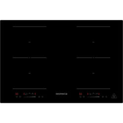 Table de cuisson autarcique à induction 77 cm, 2 zones flexibles, commande à curseur, fonction booster - Respekta