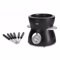 ADE KG2352 service à fondue 0,5 L Noir, Argent 6 personne(s)