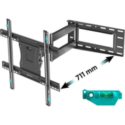Support Mural TV Bras Articulé Long pour 40 - 75 TVAccroche Television Mural de 68 kg - Bras pour Tele VESA 100x100-600x400Supp