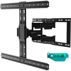 ONKRON Support Mural TV 32–90 Bras TV jusqu'à 50 kg VESA 200x200 – 600x400 Inclinable et Pivotant Noir SM6L-B