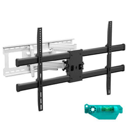 ONKRON Support TV Mural Orientable et Inclinable pour 42–120 jusquà 100 kg VESA 200x100-1000x600 Noir et Blanc M10-BW