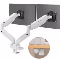 ONKRON G160-BW support d'écran plat pour bureau 81,3 cm (32") Blanc, Noir - Vue supplémentaire 2
