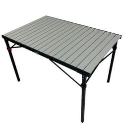 Table de Camping Pliante en Aluminium - Skandika Maikku - Table pour 6 Personnes - 107x70x70 cm Sac de Transport Max. 80 kg Noir