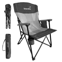 Chaise de Camping - Skandika Kevo - Chaise Pliante avec Porte-gobelet Sac de Transport Filet Poche de Rangement Chaise de