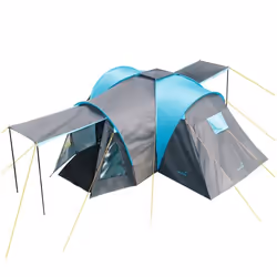 Tente dôme familiale camping - Skandika Hammerfest 6 Plus - 6 personnes - 2 cabines sombres Colonne deau: 3000 mm