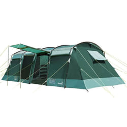 Tente familiale Tunnel - Skandika Montana 10 Sleeper - Cabines de Couchage Sombres pour Plus de Repos - 700x370 cm - 10 personnes
