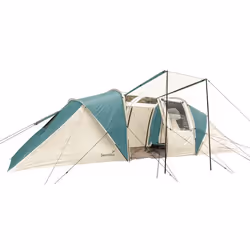 Tente dôme - Skandika Kalmar 6 - Tente de Camping pour 6 Personnes fenêtre de Toit Tapis de Sol Colonne deau 3000 mm