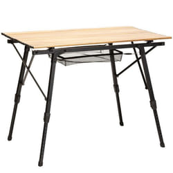 Table de camping pliante en aluminium - Skandika Jamsa - 90x52 cm - réglable en hauteur - Max. 50 kg