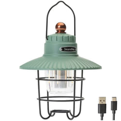Lampe lanterne de camping LED - Skandika Soroya - Rechargeable USB - rétro - Blanc chaud-froid - 500 lumens - fonction Powerbank