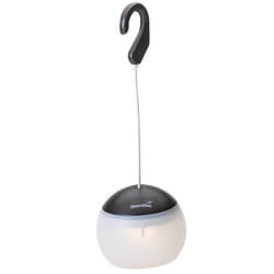 Lampe LED de camping - Skandika Tufjord - rechargeable crochet de suspension port USB lampe dappoint - imitation noir