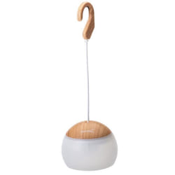 Lampe LED de camping - Skandika Tufjord - rechargeable crochet de suspension port USB lampe dappoint - imitation bois