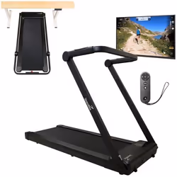 Tapis de Course Skandika Nordik K12 - Pliable Walking Pad 1-12 km-h écran LED Compatible App télécommande Surface 121 x 44 cm