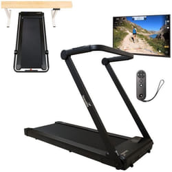 Tapis de Course Skandika Nordik K12 - Pliable Walking Pad 1-12 km-h écran LED Compatible App télécommande Surface 121 x 44 cm