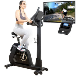 Vélo dappartement Skandika Cykling P14 - 32 niveaux de résistance max. 150 kg haut-parleur Bluetooth connecté Kinomap