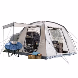 Tente dôme camping - Skandika Bergen 5 Protect - 5 personnes - Tapis de Sol Cousu - Hauteur 230 cm - 2 entrées avec moustiqua ...