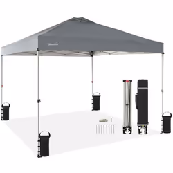 Tonnelle Abri de Jardin - Skandika Pavillon Solvorn - 300x300x282 cm - Mécanisme douverture breveté à une main - Protection U ...