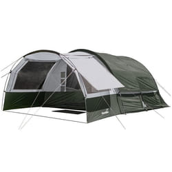 Tente Tunnel Skandika Indal 5 - Tente de Camping - 5 Personnes - Toit panoramique - Tapis de Sol Cousu - Colonne deau 3000 mm