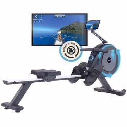 Rameur connecté autoalimenté Skandika Njord P6-G - 32 niveaux de résistance - Max 135 kg