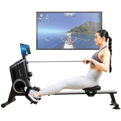 Rameur magnétique connecté - Skandika Oxford Pro - Inertie 5 kg - Max. 120 kg - Bluetooth