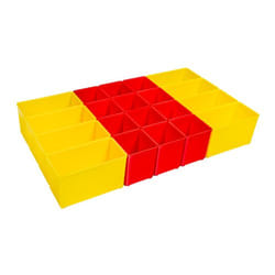 ProClick AB3 CT M 74 Ensemble de boîte à outils Plastique Rouge, Jaune