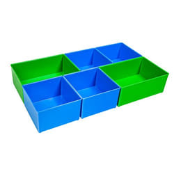 ProClick CD3 CT M 74 Ensemble de boîte à outils Plastique Bleu, Vert