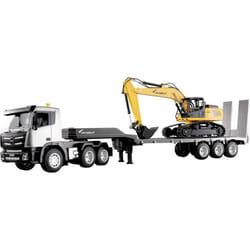 Modèle fonctionnel RC Camion - Amewi - G836E - Set 2 en 1 - Jaune - Pour enfants à partir de 8 ans