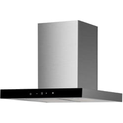 Hotte d'aspiration Hotte bloc 60 cm inox noir verre Touch Control Respekta
