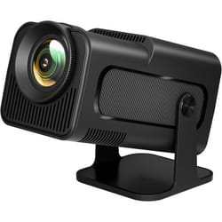 LQWELL Projecteur Mini Projecteur Home Cinéma Natif 1080P 4K Keystone Automatique 180 Degrés 150 Pouces pour Téléphone PC Lap PS5