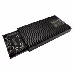 LC-Power LC-M2-C-NVME-2X2-RAID Boîtier de disques de stockage Enceinte ssd Noir M.2 Alimenté par port USB - Vue supplémentaire 7
