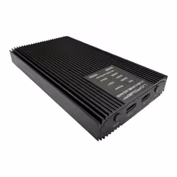 LC-Power LC-M2-C-NVME-2X2-RAID Boîtier de disques de stockage Enceinte ssd Noir M.2 Alimenté par port USB - Vue supplémentaire 8