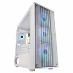 LC-Power LC-810W-ON, Midi Tower, PC, Blanc, ATX, EATX, micro ATX, Mini-ITX, Métal, Plastique, Verre trempé, Jouer