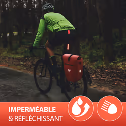 VALKENTAL ValkBasic Arrière Sacoche pour bicyclette 28 L Bâche Rouge