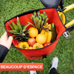 VALKENTAL ValkBasic Arrière Sacoche pour bicyclette 28 L Bâche Rouge