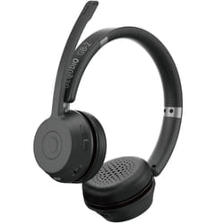 GEQUDIO GB-2 Casque Avec fil &sans fil Arceau Bureau/Centre d'appels USB Type-A Bluetooth Noir