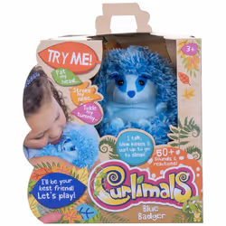 Golden Bear Toys Lovidous - Peluche Interactive Blue le Blaireau