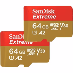 Carte Mémoire - SanDisk - Extreme - 64 Go - Vitesse de lecture 170 Mo/s - Classe 10 U3 V30