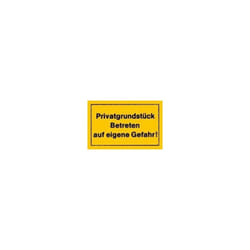 STRECKEN - Verbotsschild 250x150mm Privatgrund unités betrete
