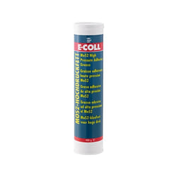 E-coll - Graisse dure extrême pression MoS2, Modèle : Cartouche de 400 g, Couleur noir-gris