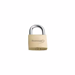 Cadenas en laiton - Corps solide en laiton massif avec anse chromée trempée - Double verrouillage - Gâche de précision inoxyd ...