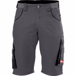 Bermudes >>PERFORMANCE vingt-quatre >>, gris foncé noir • Traitement de la ceinture élastique • Panneau de siège élastique po ...