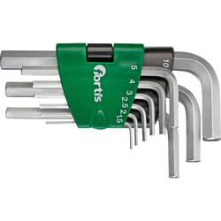 Fortis 4317784705462 Clé hexagonale 9 pièce(s)