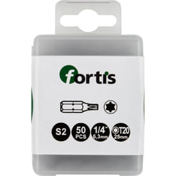Fortis 4317784729086 embout de tournevis 50 pièce(s)