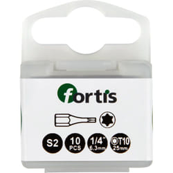 Fortis 4317784729291 embout de tournevis 10 pièce(s)